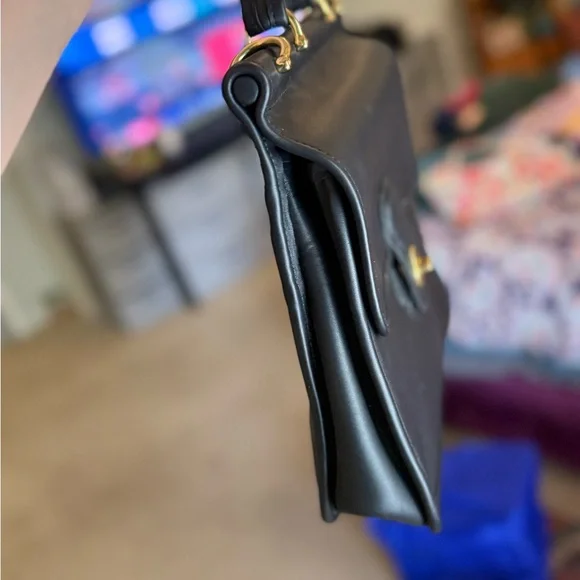 Coach Black Leather Satchel - Picture 14 of 16